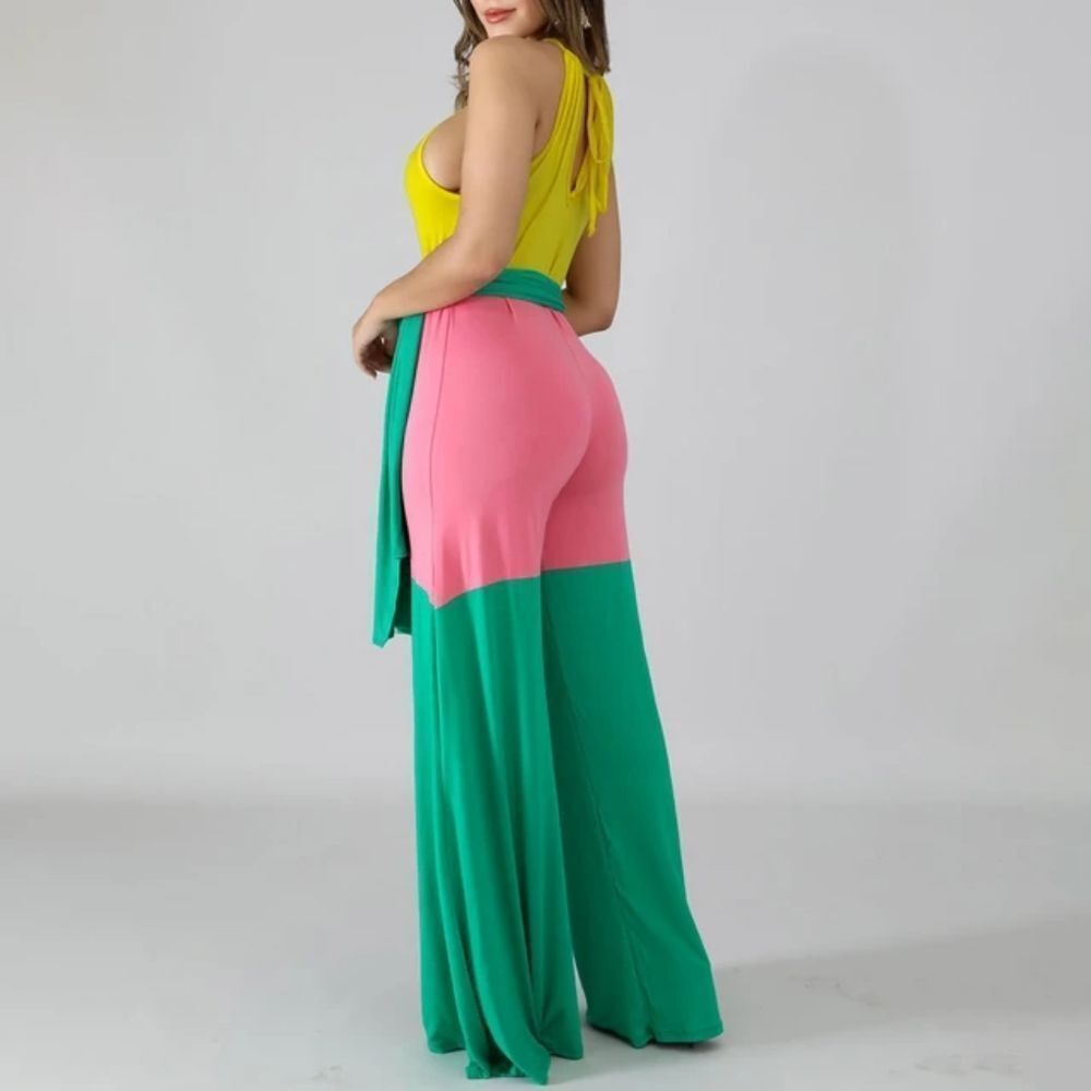 Color Block Jumpsuit - Picture 5 of 6